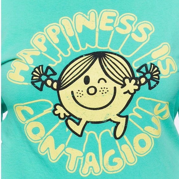 Forever 21 Little Miss Sunshine happiness graphic long sleeve tee shirt 1X NWT - Picture 2 of 7